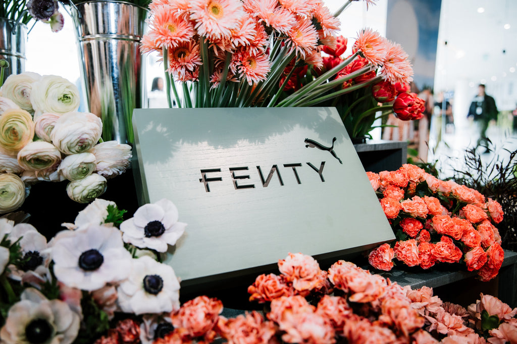 Foot Locker x Fenty x Puma Creeper Phatty collab shoe launch bouquet-making workshop / activation.