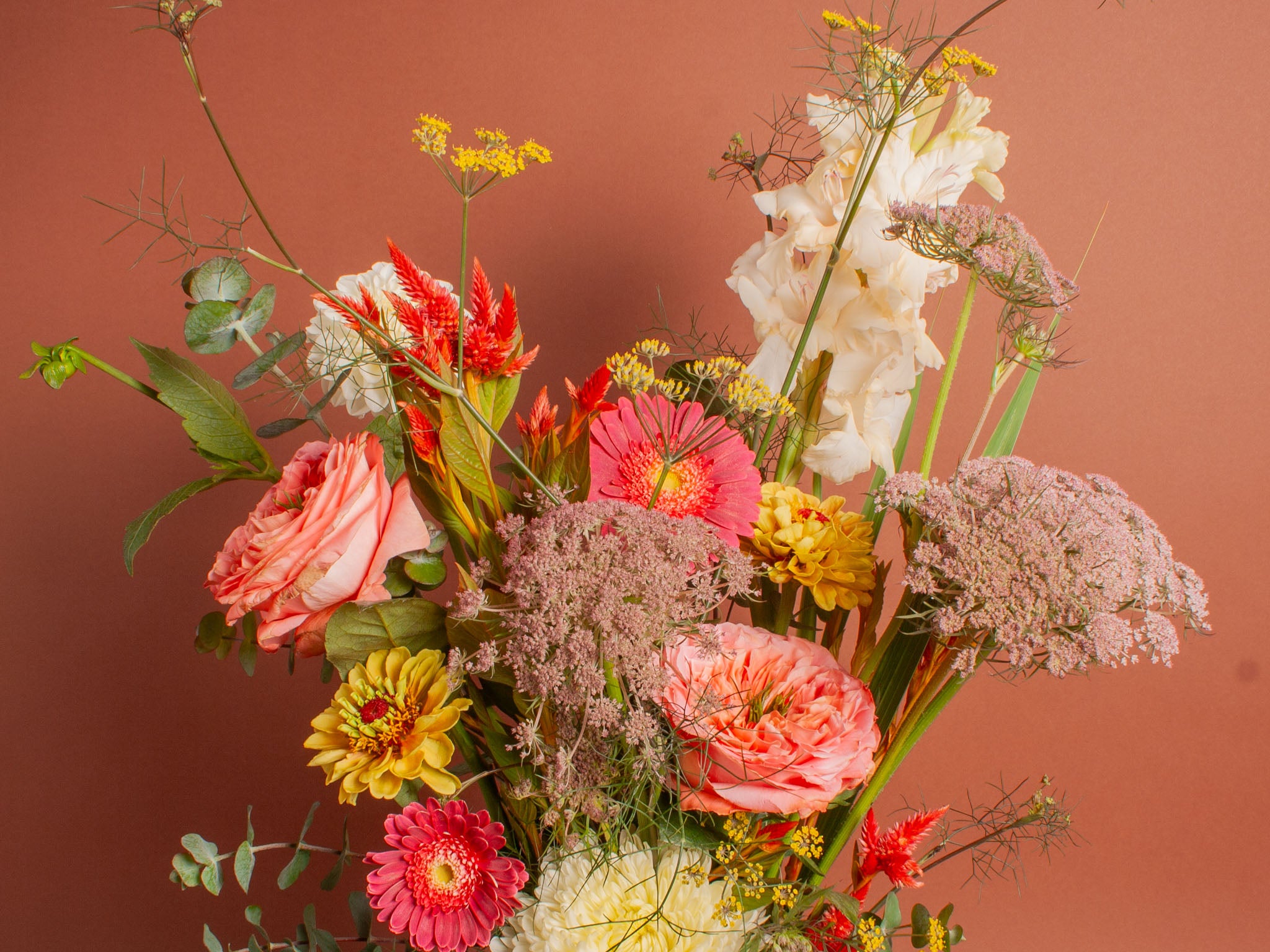 Send Positive Vibes - Fresh Wrapped Bouquet (Medium) – Brave Floral